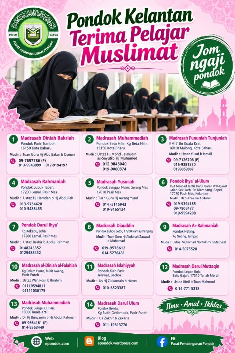 pondok muslimat kelantan